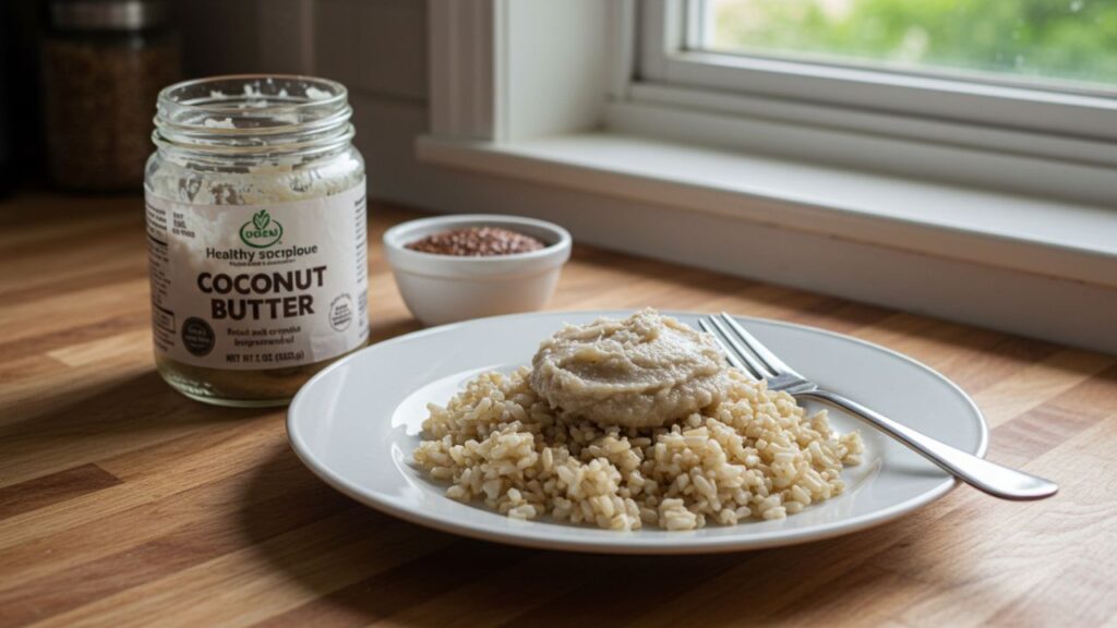 Coconut Oil or Butter - Coconut oil and butter, when used in moderation, provide healthy fats that can help sustain energy levels and improve overall satiety.