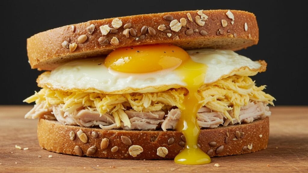 Egg and Chicken Sandwich