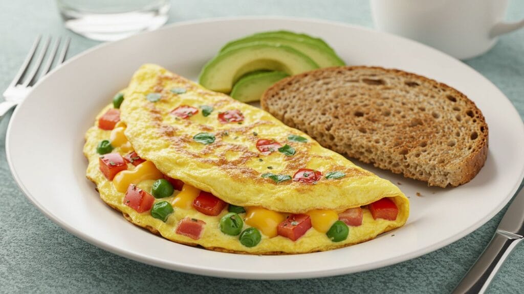 Protein-Packed Omelet with Whole-Grain Toast