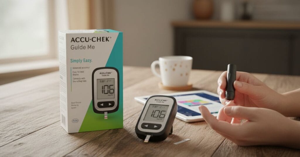 Accu-Chek Guide Me Diabetes Meter for Diabetic Blood Glucose Monitoring 