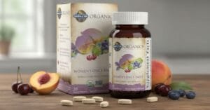 Garden of Life Organics Multivitamin for Women - Women's Once Daily Multi - Whole Food Multi with Iron, Biotin, Vegan Organic Womens Multivitamin for Health, Energy Hair Skin and Nails, 30 Tablets