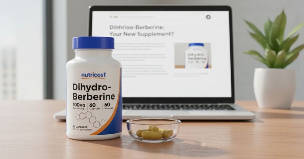 Nutricost Dihydroberberine Capsules (100mg, 60 Capsules) - More Bioavailable Metabolite of Berberine