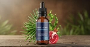 Prostadine prostate support supplement bottle on clean background, natural formula for urinary and prostate health, official product image, 2026 review