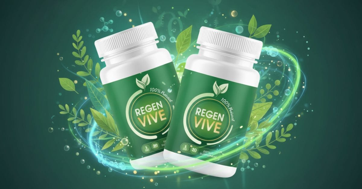 RegenVive review showing the original blood sugar support supplement bottle on a clean background, highlighting natural ingredients and official packaging.