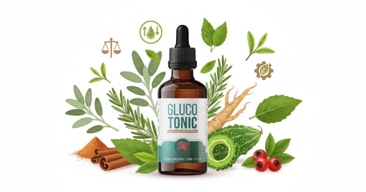 GlucoTonic ingredients explained with natural plant extracts
