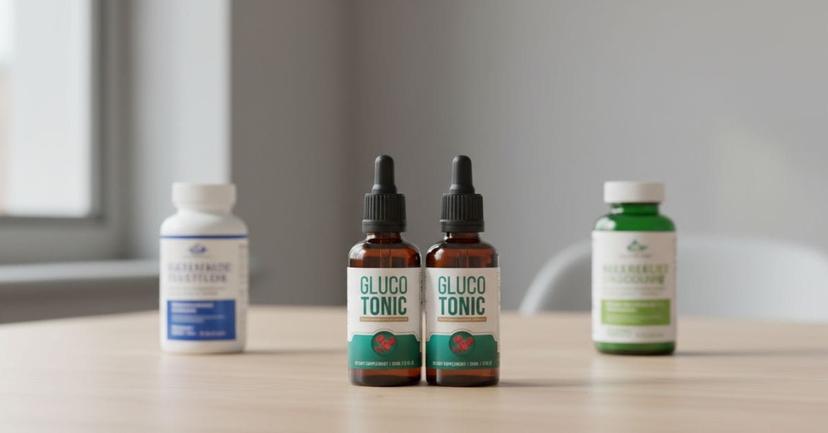GlucoTonic compared with other blood sugar supplements, highlighting differences in ingredients, approach, and overall metabolic support.