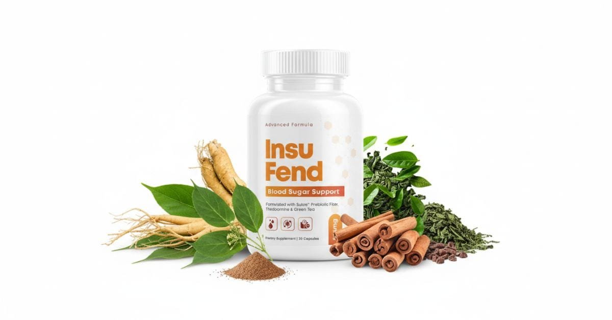 InsuFend blood sugar supplement bottle
