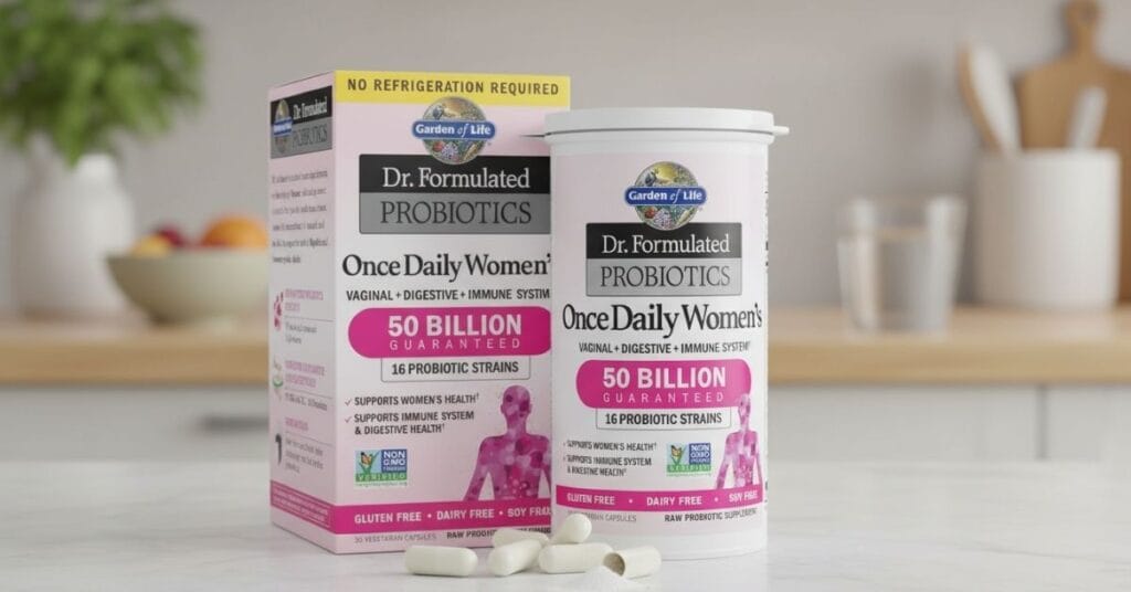 Garden of Life Dr. Formulated Probiotics Urinary Tract+ – 50 Billion CFU, 16 Probiotic Strains, Shelf-Stable Capsules